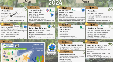 Agenda nature GEPOG mai - juin