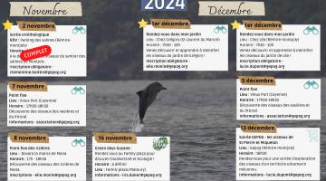 Agenda nature GEPOG novembre decembre 2024