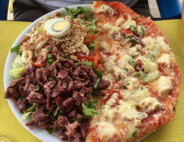 Le Kikiwi - pizza + salade 
