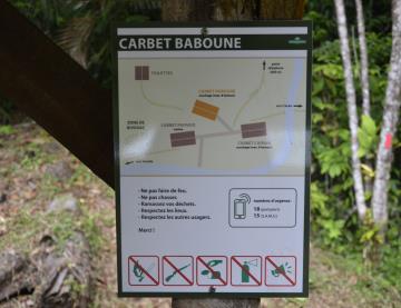 Sentier Molokoï  - Instructions carbet baboune 